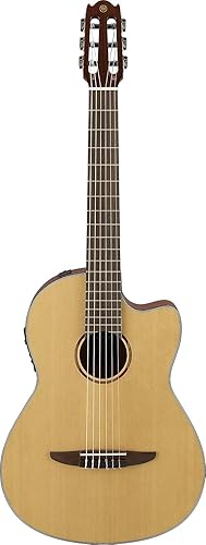 Yamaha NCX1 NT Cutaway Guitarra Clásica Acústica-Eléctrica de Cuerdas de Nylon, Natural