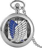 【Dimension mécanique】 Les tailles et la longueur de la chaîne sont très pratiques à porter. Utile pour sécuriser facilement la montre de poche, légère et compacte, portable à transporter et à ranger.