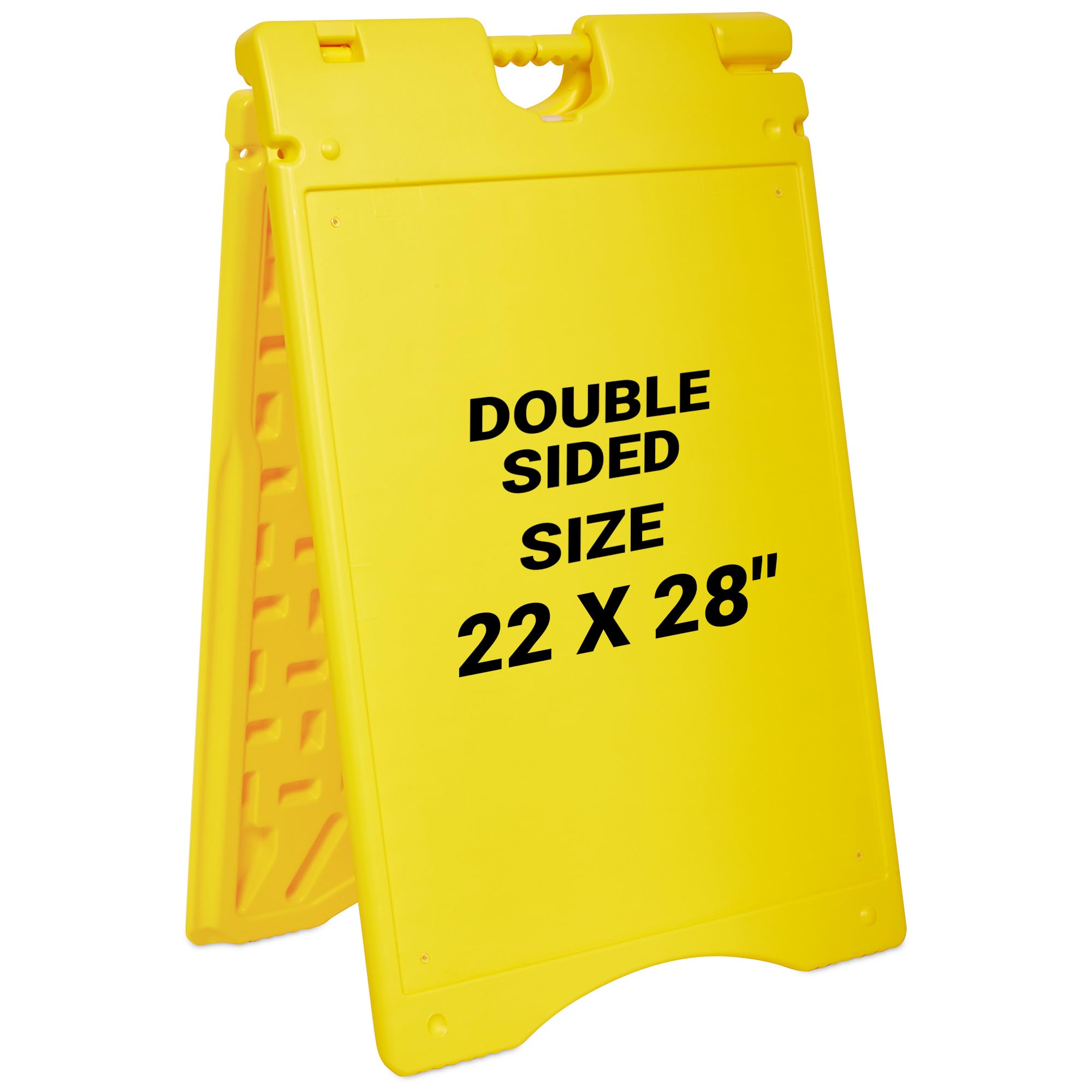 Jumbl Tablero de señalización con marco en A, superficie de visualización de 22 x 28 pulgadas, tablero grande para sándwich para exteriores con protector de letrero de PVC resistente a la intemperie y