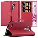 Produktbild Cadorabo Hülle für LG G4 / G4 Plus in Karmin ROT - Handyhülle mit Magnetverschluss, Standfunktion und Kartenfach - Case Cover Schutzhülle Etui Tasche Book Klapp Style