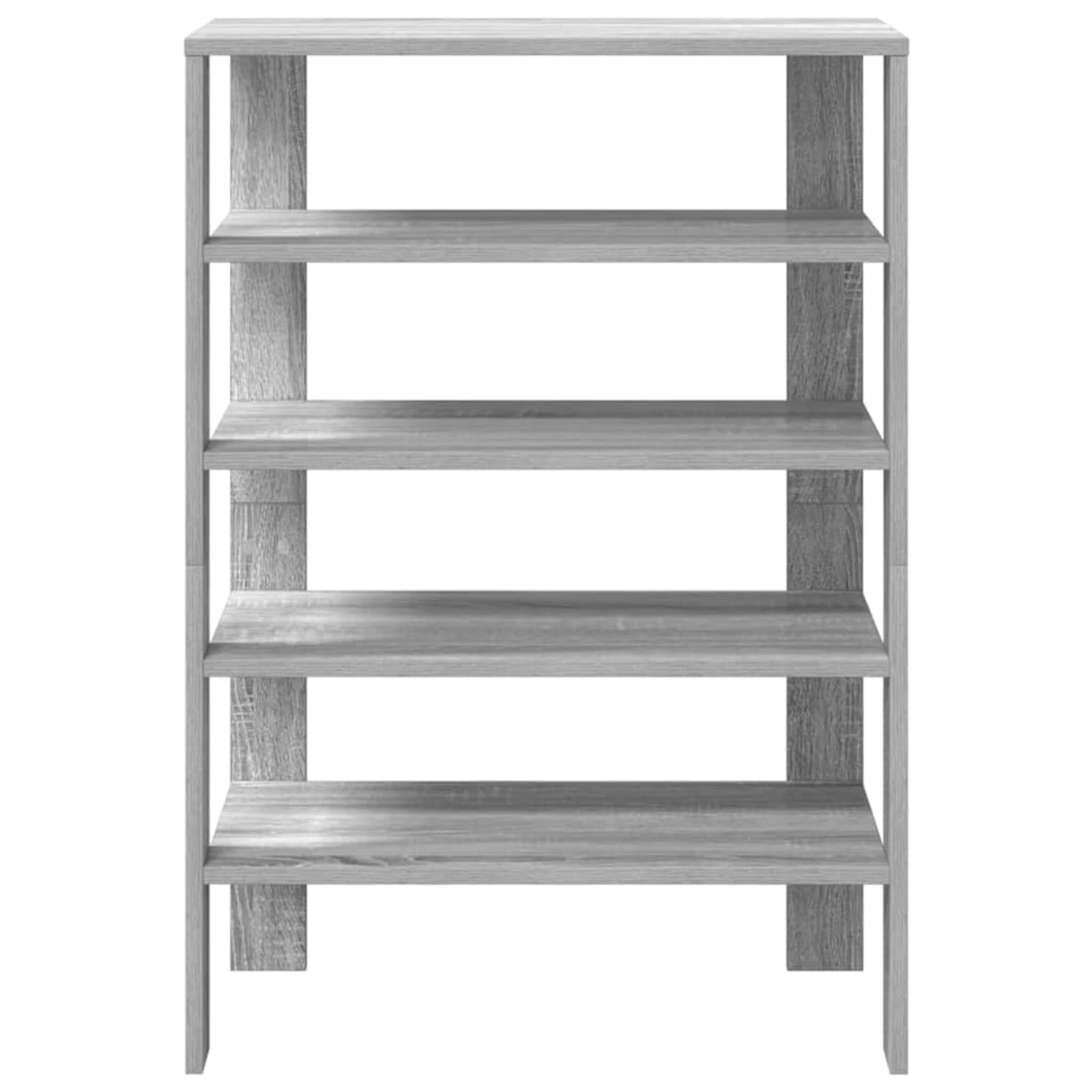 Gecheer Schuhregal Grau Sonoma 60x30x98 cm Holzwerkstoff, Schuhregal Schuhablage Schuhorganizer für Flur Eingangsbereich Schlafzimmer859928