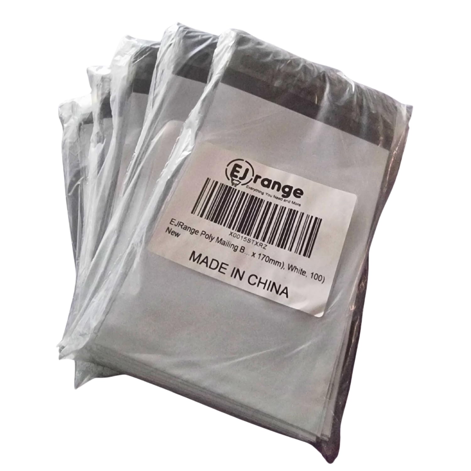 100 Pack White Mailing Bags -Strong Waterproof Postage Bags, Tamper-Proof Poly Mailers, Envelopes, Parcel Bags