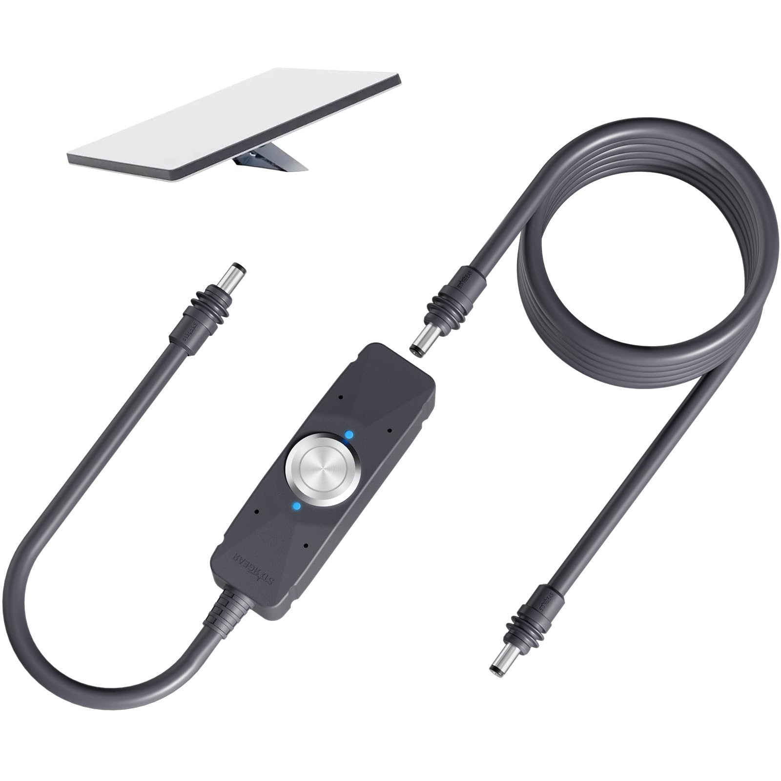 Photo 1 of STARGEAR Starlink Mini Cable, IP67 Waterproof Power Switch with Starlink Mini DC Power Cable 6.4FT for Minis and Gen 3, 16AWG Extension Cable&Power Adapter with One-Touch Metal Button&Dual LEDs for RV