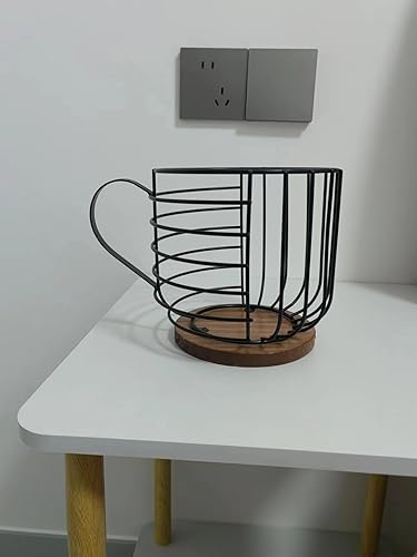 Miniatura 7 de Cestas para cápsulas de café, soporte para cápsulas de café, organizador de cápsulas de café, almacenamiento de cápsulas de café de alambre negro de