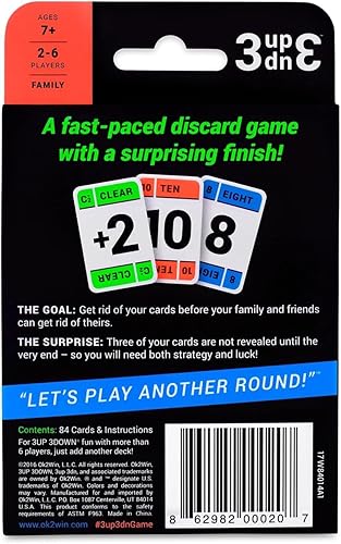 Miniatura 2 de Ok2Win 3UP 3DOWN - Juego de cartas - Diversión familiar rápida y fácil de aprender para mayores de 7 años