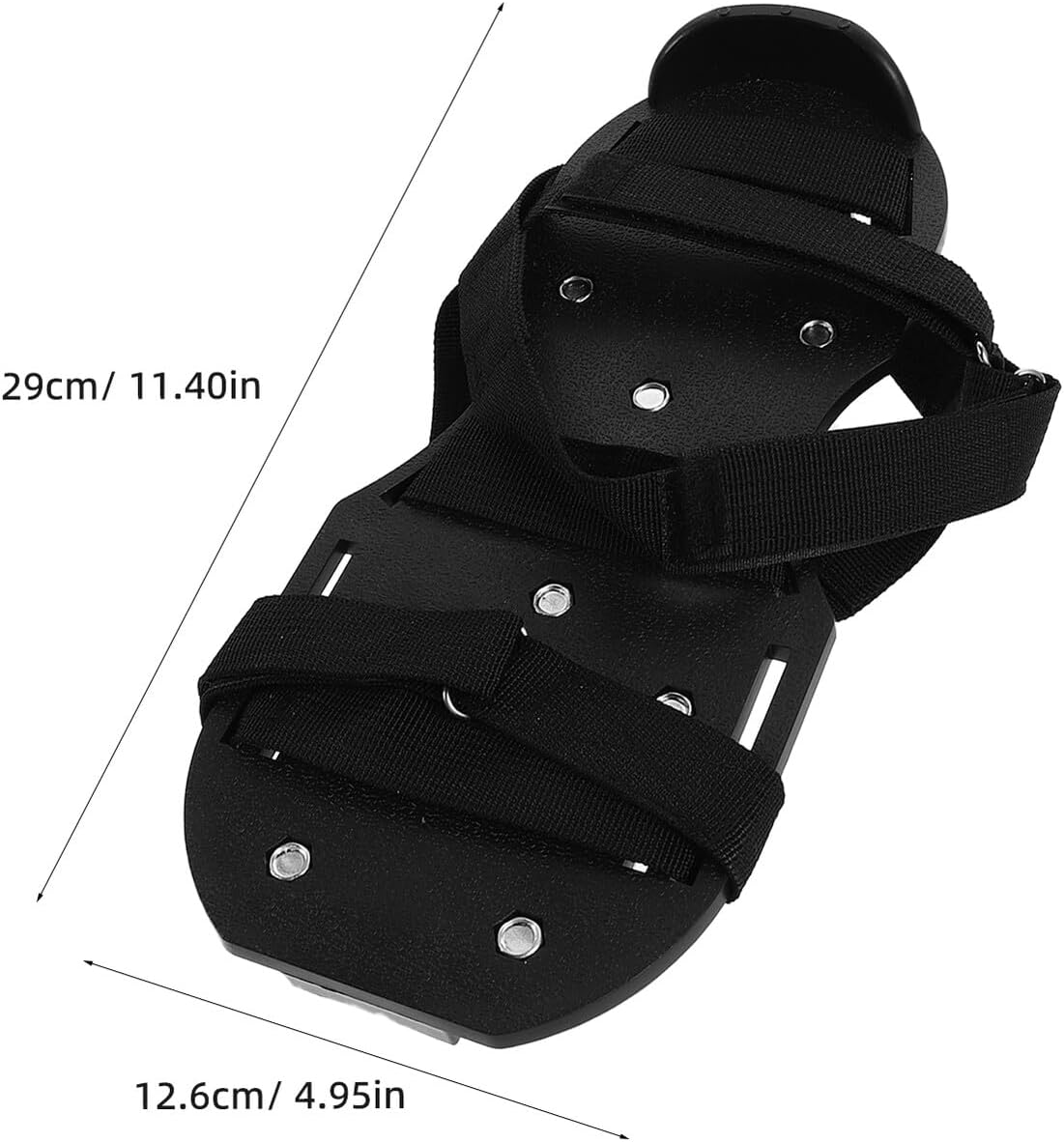 Yardwe Garden Spike Shoes with 4.5cm Spikes, Manual Lawn Aerator Shoes for Grass and Soil Aeration, Black Sole and Strap, Suitable for Lawn, Garden, Patio, and Yard Aerating Tasks