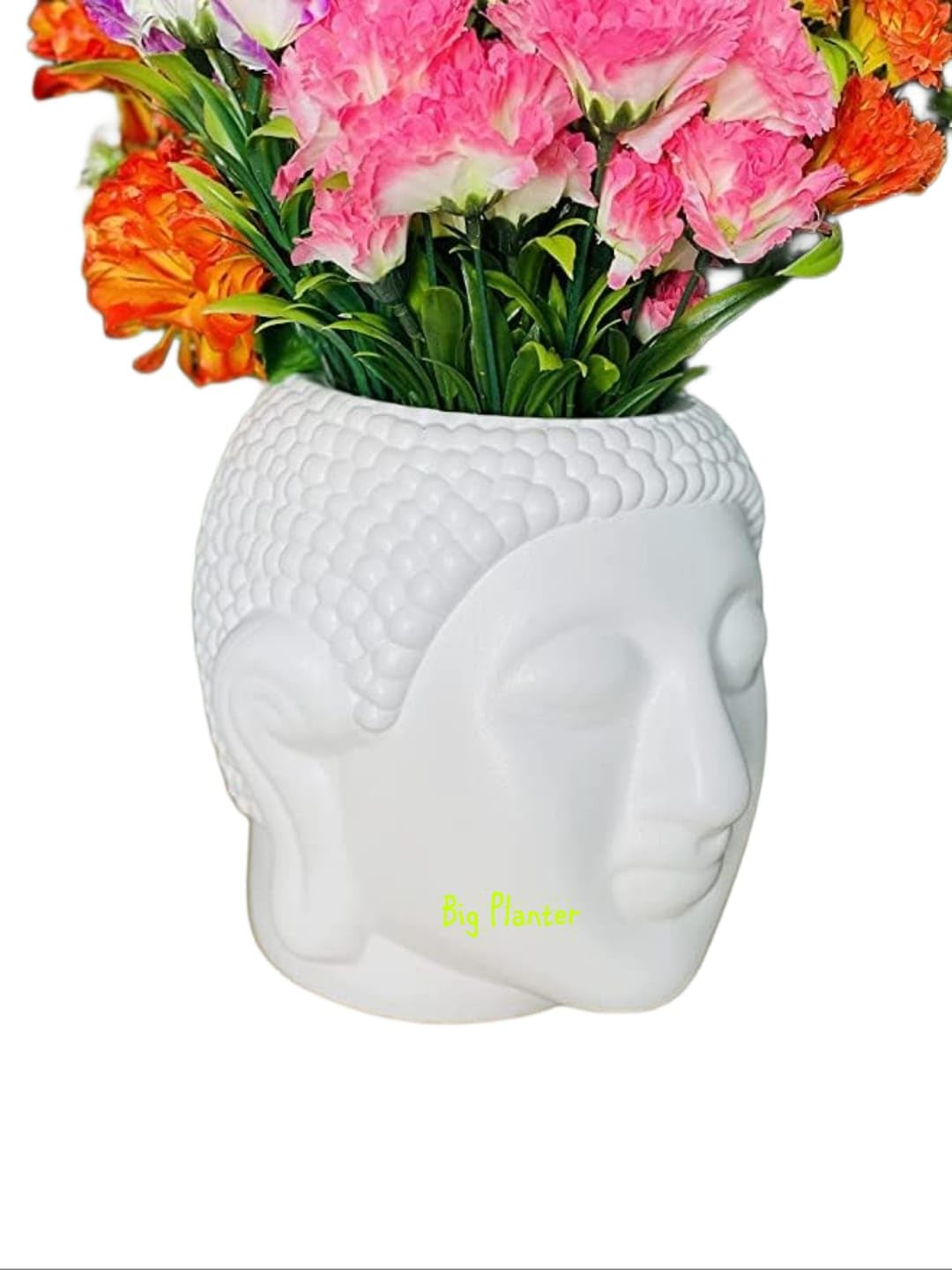 Big Planter Buddha Flower Pot Pack Of 1 - Serene Décor Accent For Home And Garden, White (B0CWF3QX74) Amazon Price History, Amazon Price Tracker