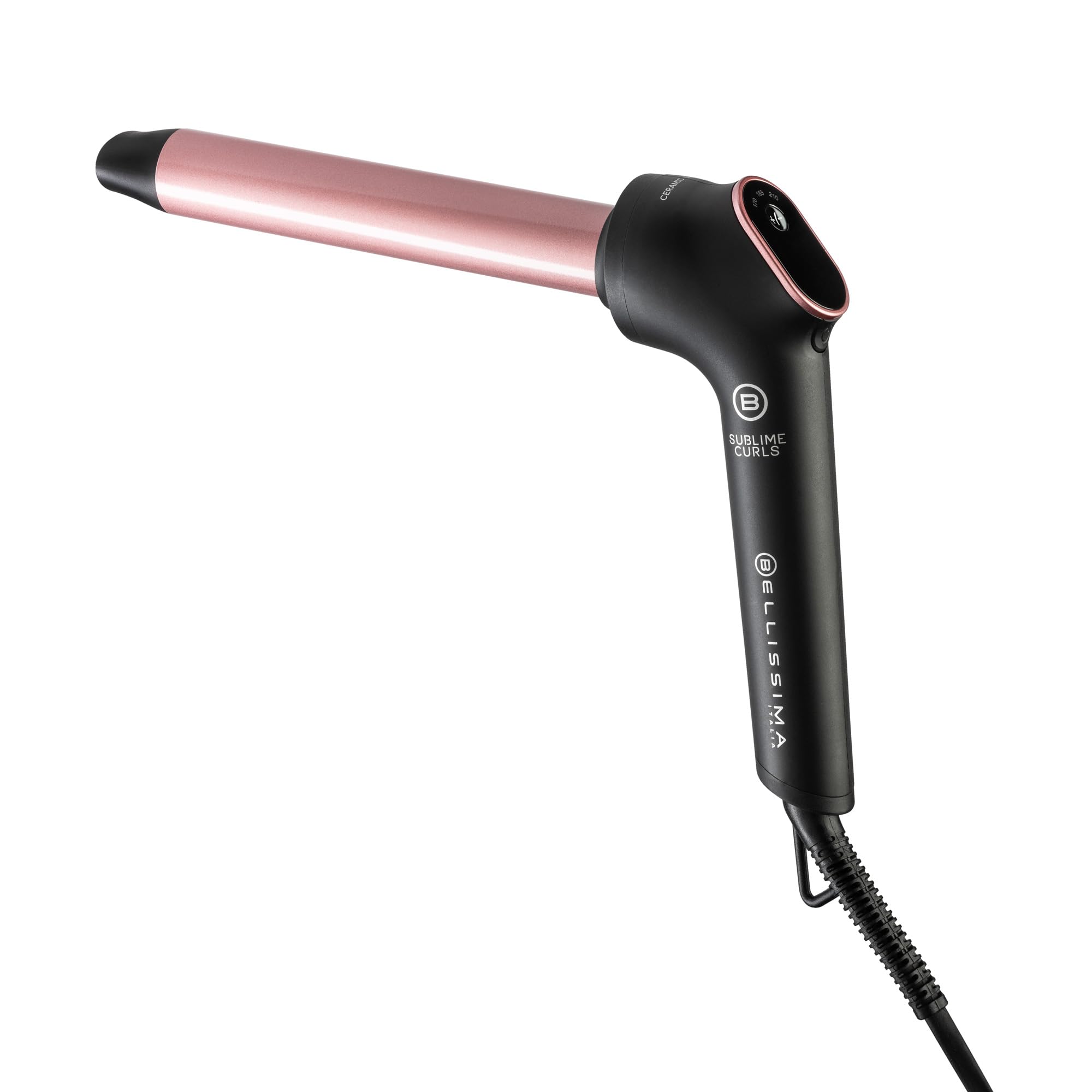 Bellissima Imetec Sublime Curls Lokówka, średnica 25 mm, klosz, 3 temperatury, ceramiczna powłoka diamentowa, stałe ciepło, końcówka zapobiegająca oparzeniom, szybkie nagrzewanie, kabel 1,8 m