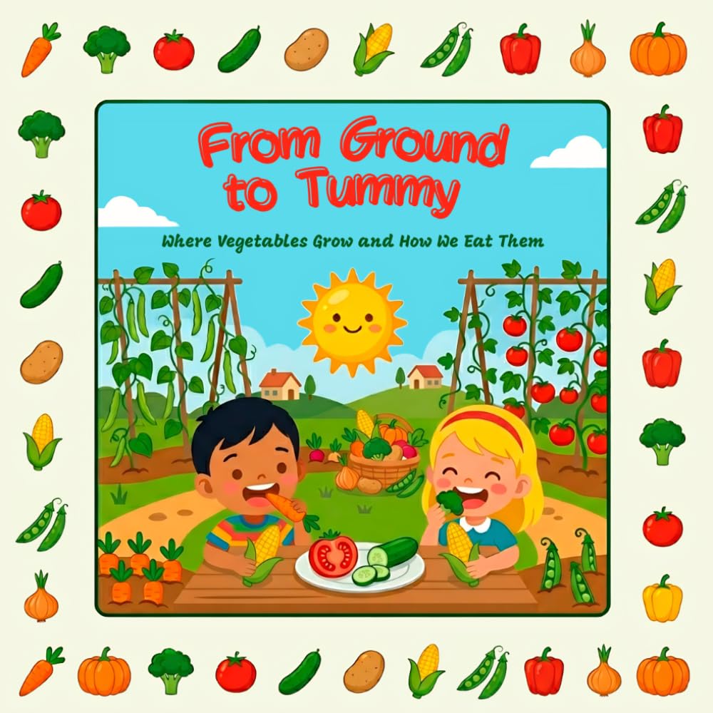 From Ground to Tummy: Where Vegetables Grow and How We Eat Them: An Educational Food Book for Preschool and Early Learners