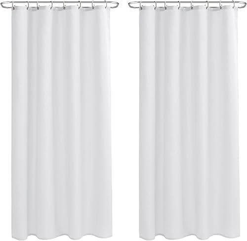 Miniatura 28 de Nasitos Paquete de 2 forros de cortina de ducha, 36 pulgadas de ancho x 72 pulgadas de alto, de tela lavable y resistente al agua, para cabinas