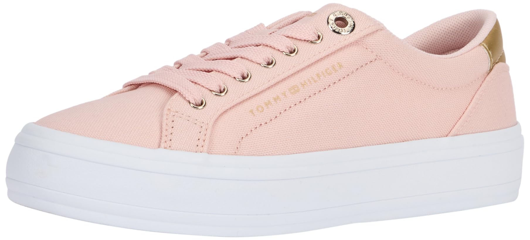 Tommy Hilfiger Sneaker con Suela Vulcanizada para Mujer Calzado, Azul (Breezy Blue), 40