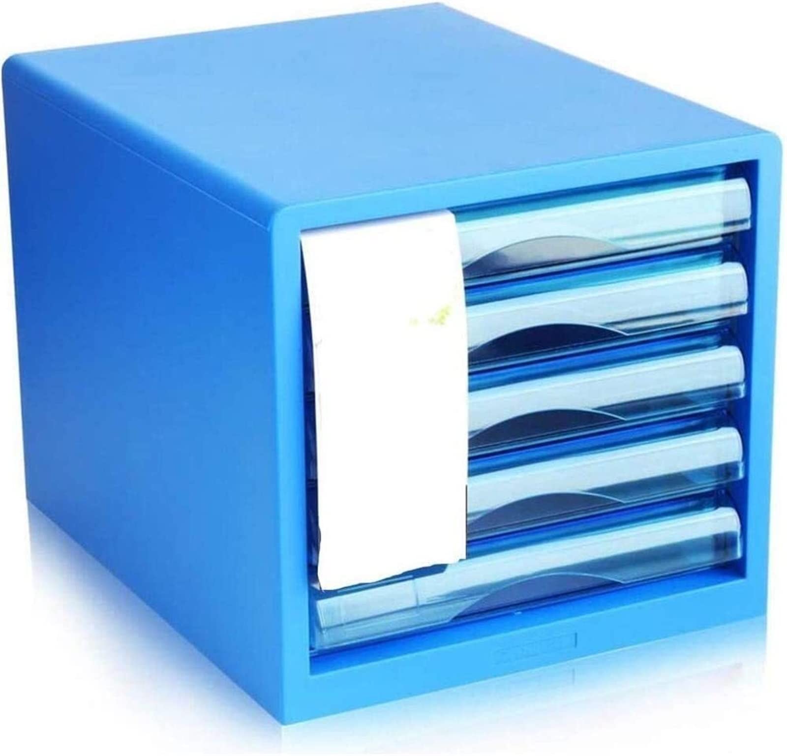 VUIKLCty Office Filing Cabinet Desktop Filing Cabinet Drawer Five-Drawer Plastic Desktop Storage Organizer