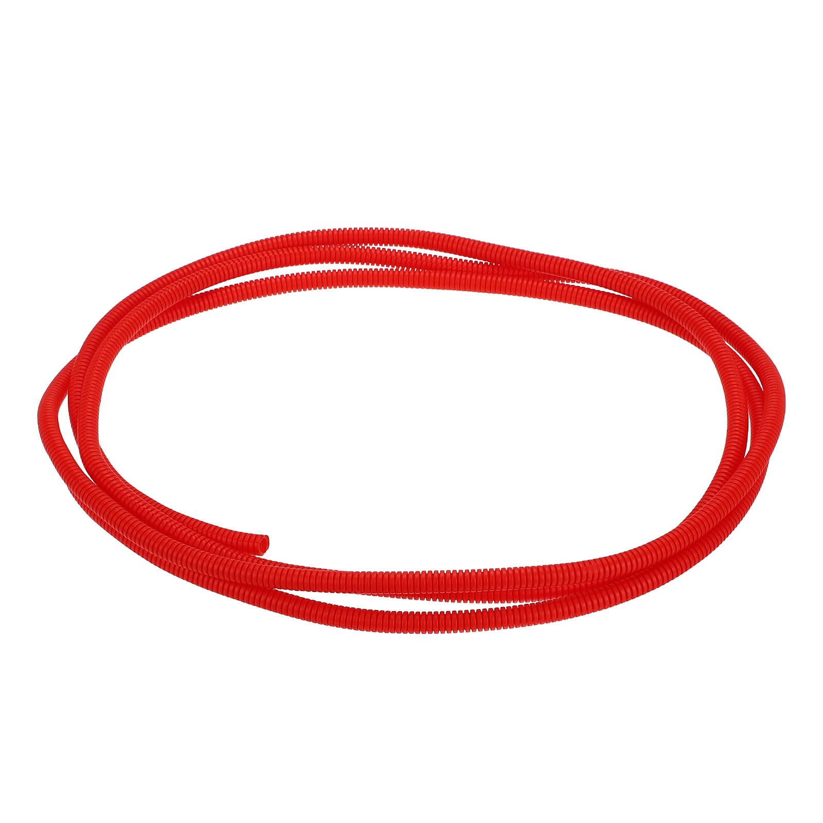 sourcing map Split Wire Loom Tubing 1/4"(6.5mm) ID 10FT(3.0m) Wire Loom Tubing Heat & Cold Resistant -40F to 257F Plastic Flexible Conduit Cord Protector for Electrical Wires Cable, Red