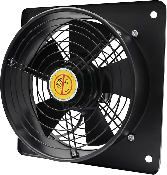 Ventilador extractor de pared de 10 pulgadas DNYSYSJ, 50 W, 735 CFM, 1450 RPM, alto caudal y bajo ruido, para cocina, sótanos, garajes, almacenes y talleres miniatura 3