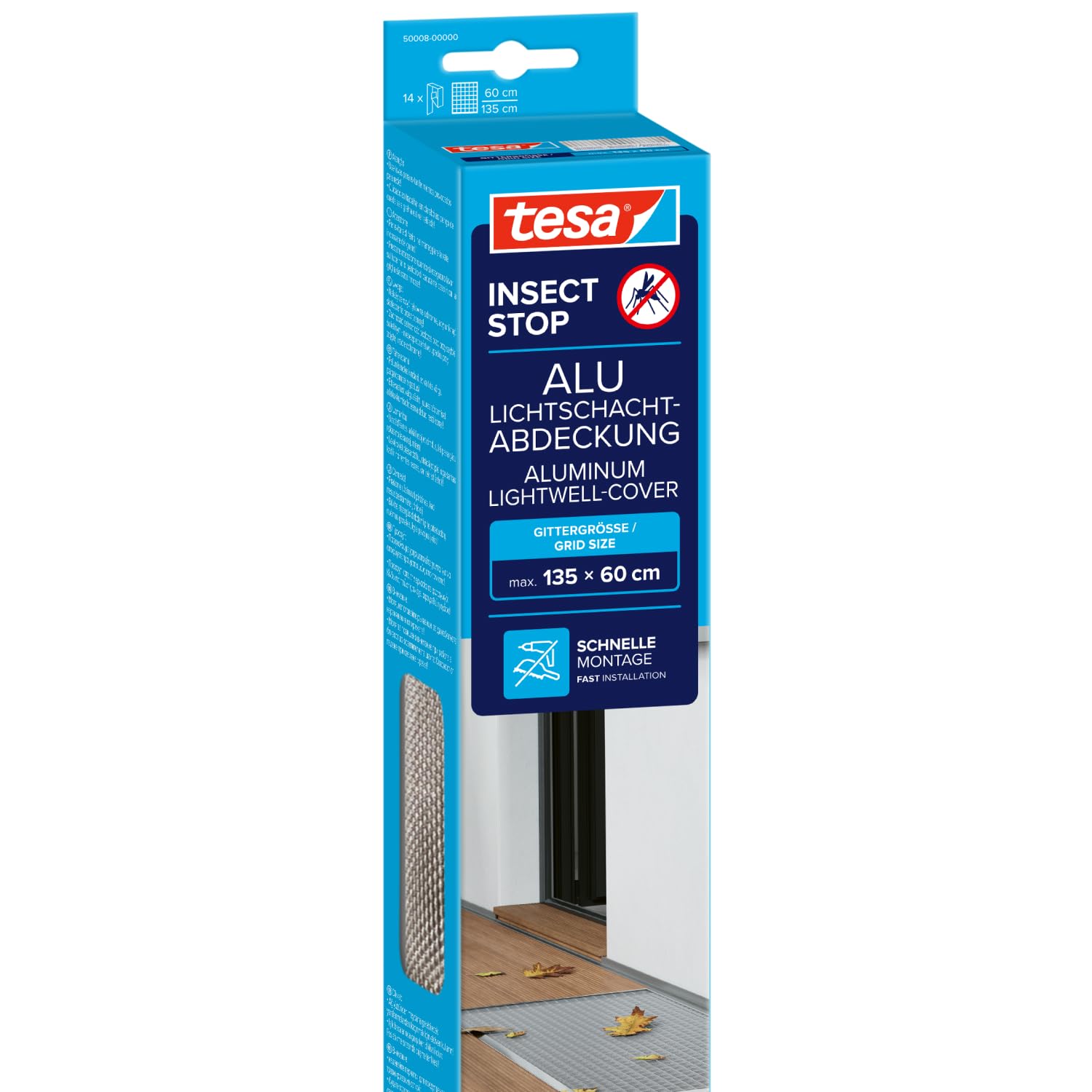 tesa Insect Stop Aluminium Lichtschachtabdeckung