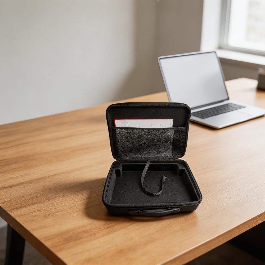 Custodia rigida da viaggio, in EVA, portatile, su misura, antiurto, leggera, con impugnatura in silicone e tasche organizer per professionisti in viaggio