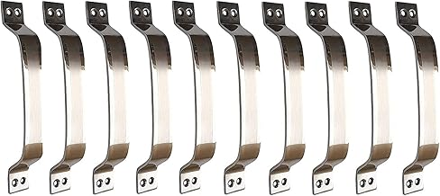 Narang Vertically Shaded Stainless Steel Doors And Window Handle (Stainless Steel, 6 Inch) - Pack Of 10, Pull Handle