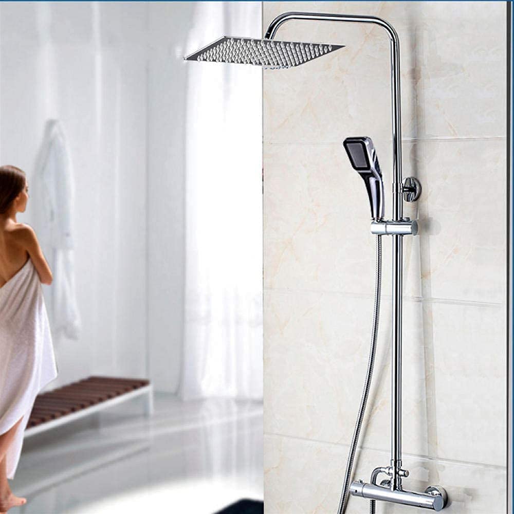 Robinet mitigeur pour baignoire douche avec grande pomme pluie 8 pouces intégrée