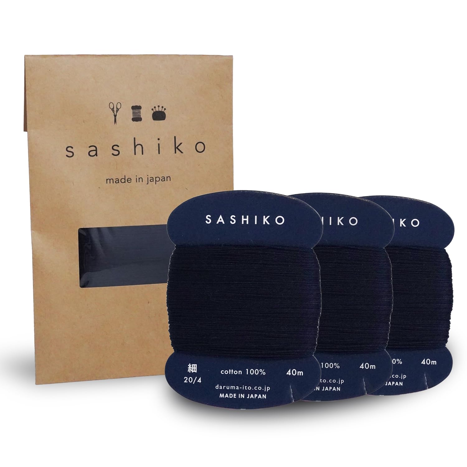 Daruma Sashiko Thread Rolls - Beginner Kits -21