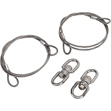 2 Pcs 1m 304 Stainless Steel Trailer Lifting Cable, OE Number 125542, Replacement for Gorilla Lift Trailers Cranes RVs ATV, High Tensile Strength