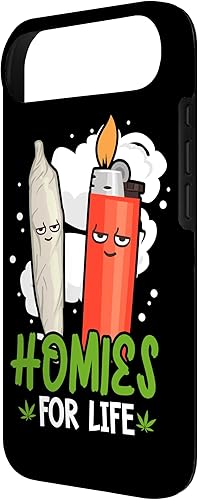 Vista 72 de Funda para iPhone 14 Plus Homies For Life Marihuana Weed Cannabis 420