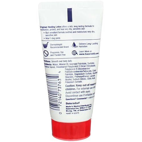 Miniatura 3 de Eucerin Original Healing Emollient Loción enriquecida 1 oz - Pack de 6 - New Look