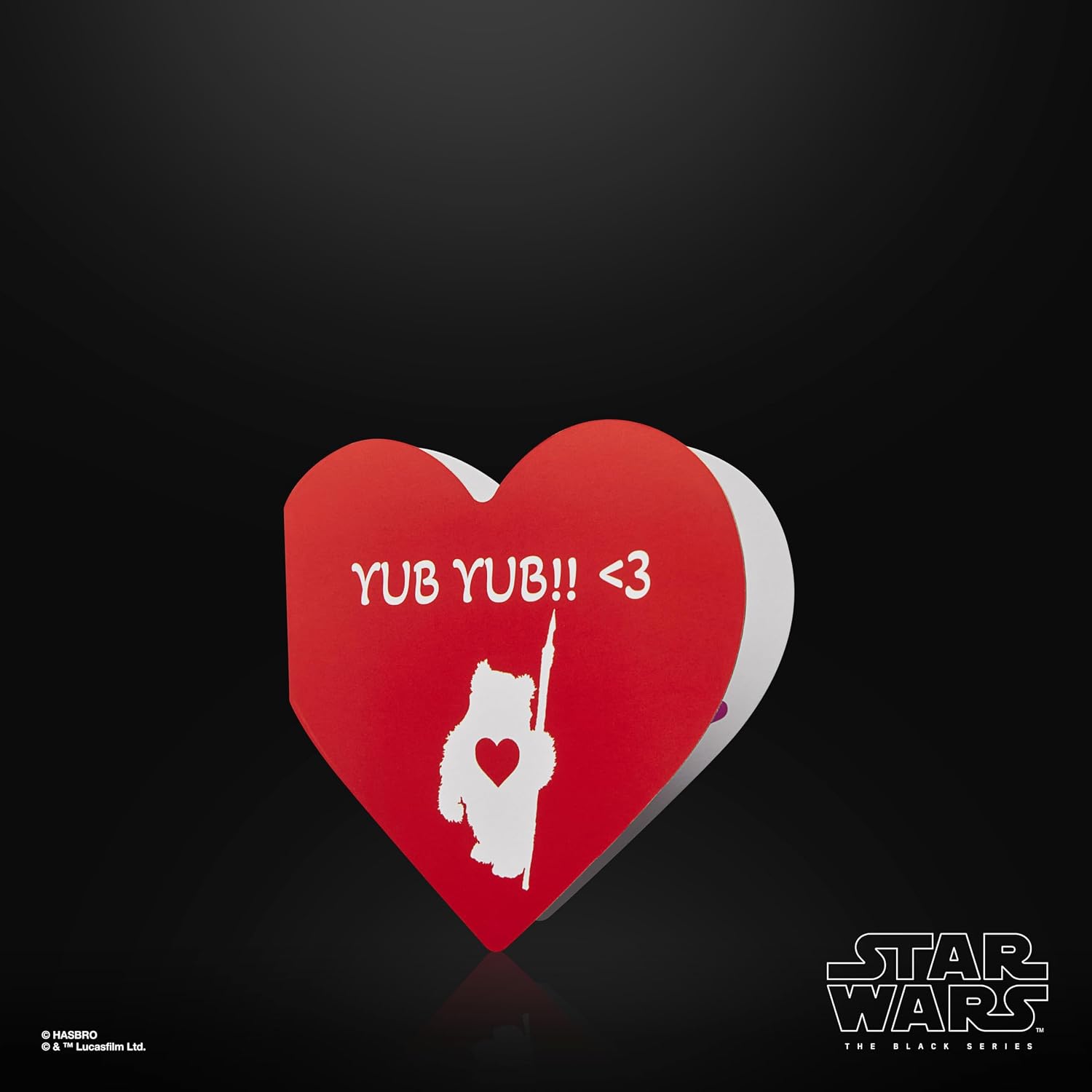 STAR WARS The Black Series Ewok (Valentine’s Day Edition), Premium Collectible 6 Inch Action Figure