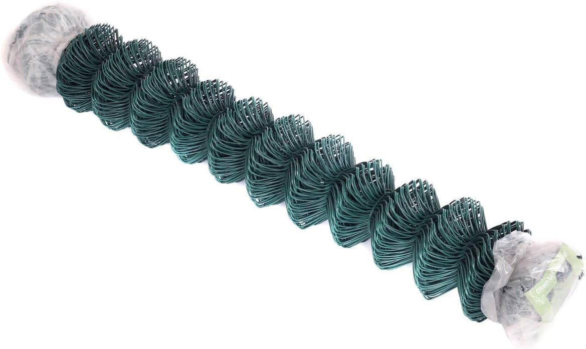 Oypla 1.15m x 10m Green PVC Coated Galvanised Steel Chain Link Fencing