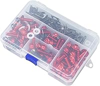 Vista 1 de 177PCS Kit de carenado de motocicleta Tornillos de aluminio para parabrisas de motocicleta M5 M6 Reemplazo de tornillos para parabrisas