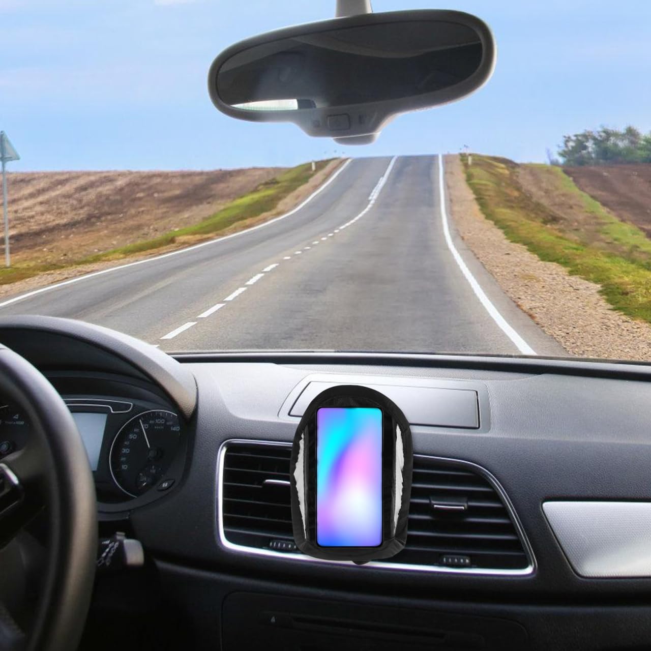 Car Phone Sun Shade 7.08X5.11X3.93In Dashboard Sun Shield Cell Phone Protection for Cars Trucks Suvs Heat Resistant Mobile Shade