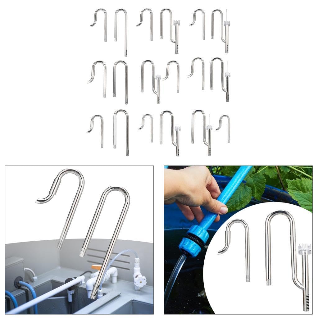 Aquatic Filter System Aquatic Lily Pipe zu Und Ablauf Aquarium Pflanzbehälter, 12 einlass Outlet