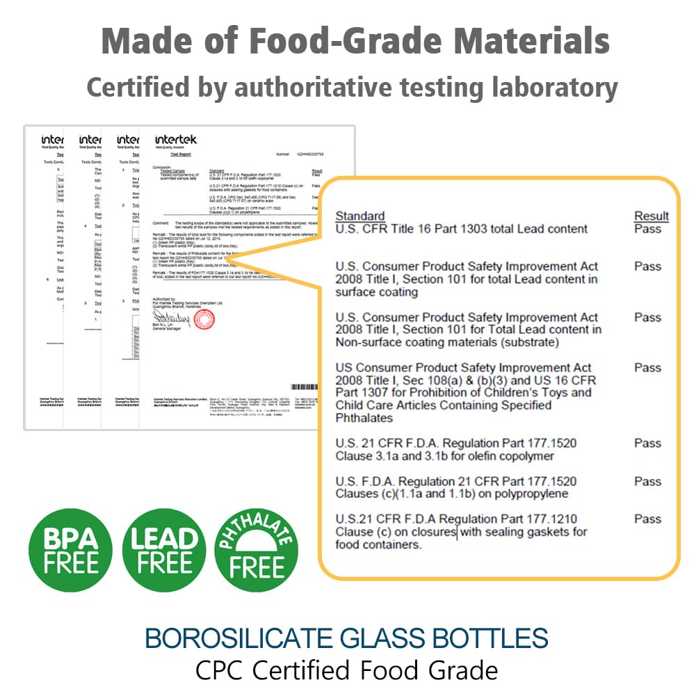 Matyz 2-Pack Glass Baby Breastfeeding Bottles with Caps (Green, 4Oz) - Wide Neck New Born Bottles for Baby Breastfeeding Bottles for 0-3 Months Babies - Glass Baby Bottles 4 Oz Breastfeeding Bottles