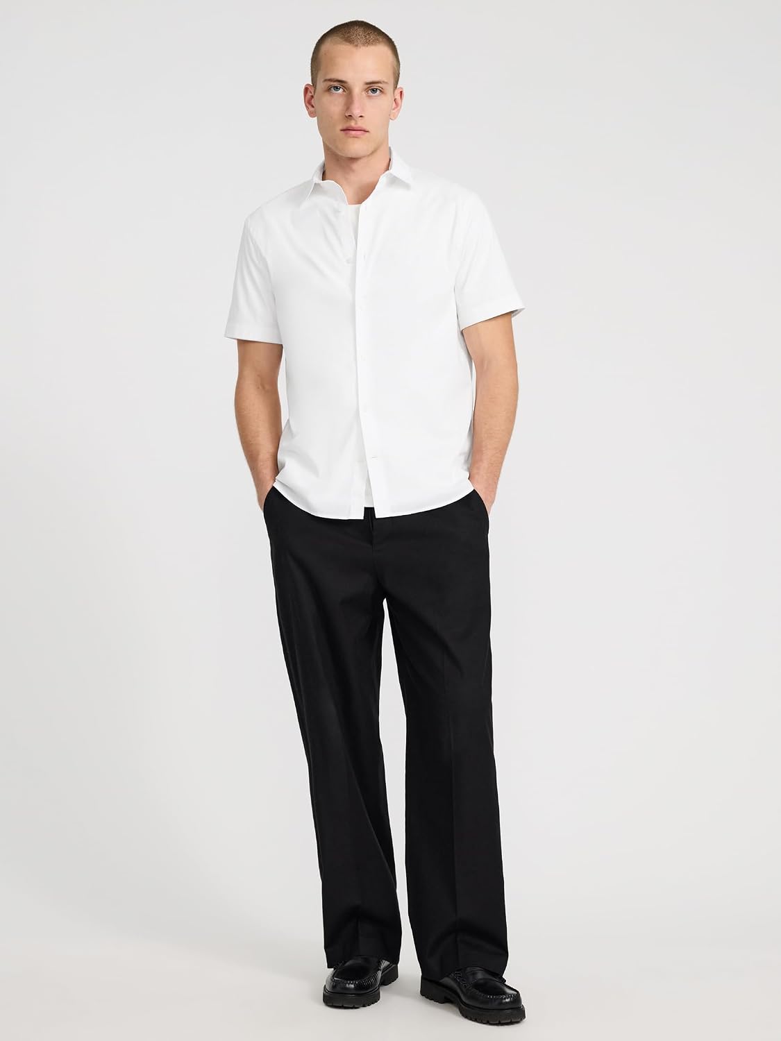 EXPRESS Men's Short Sleeve 1MX Shirt Solid