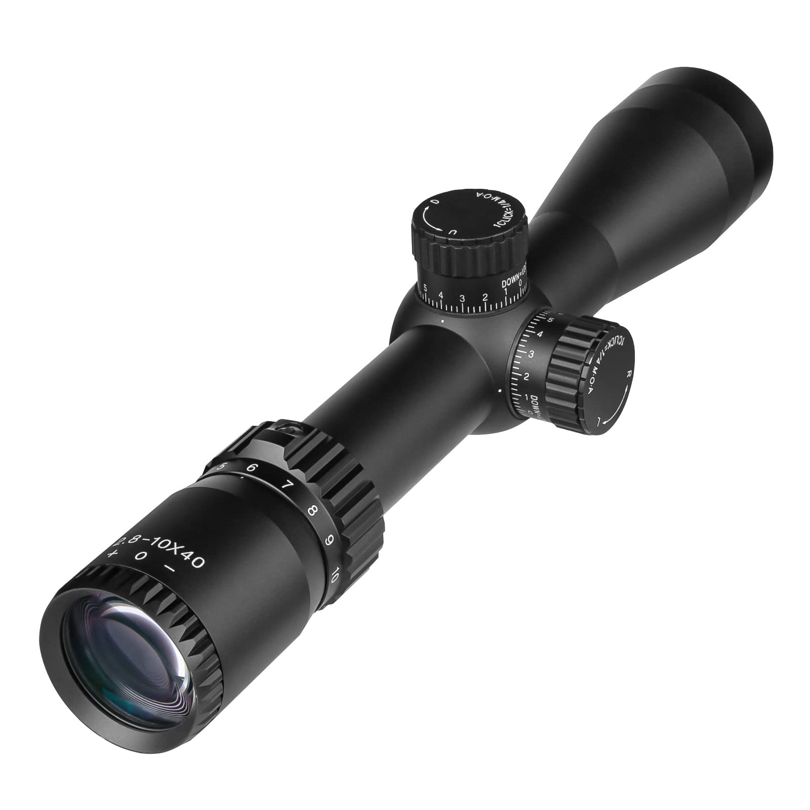 Spina Optics BT 2.8-10x40 Lunette de visée de Fusil de Chasse mil Dot 30mm Tube