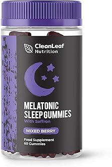 Natural Sleep Support Gummies for Adults - Melatonic Formula for Restful Nights, Sleep Gummies Promoting Natural Melatonin Production, Promotes Healthy Sleep Patterns, 60 Count