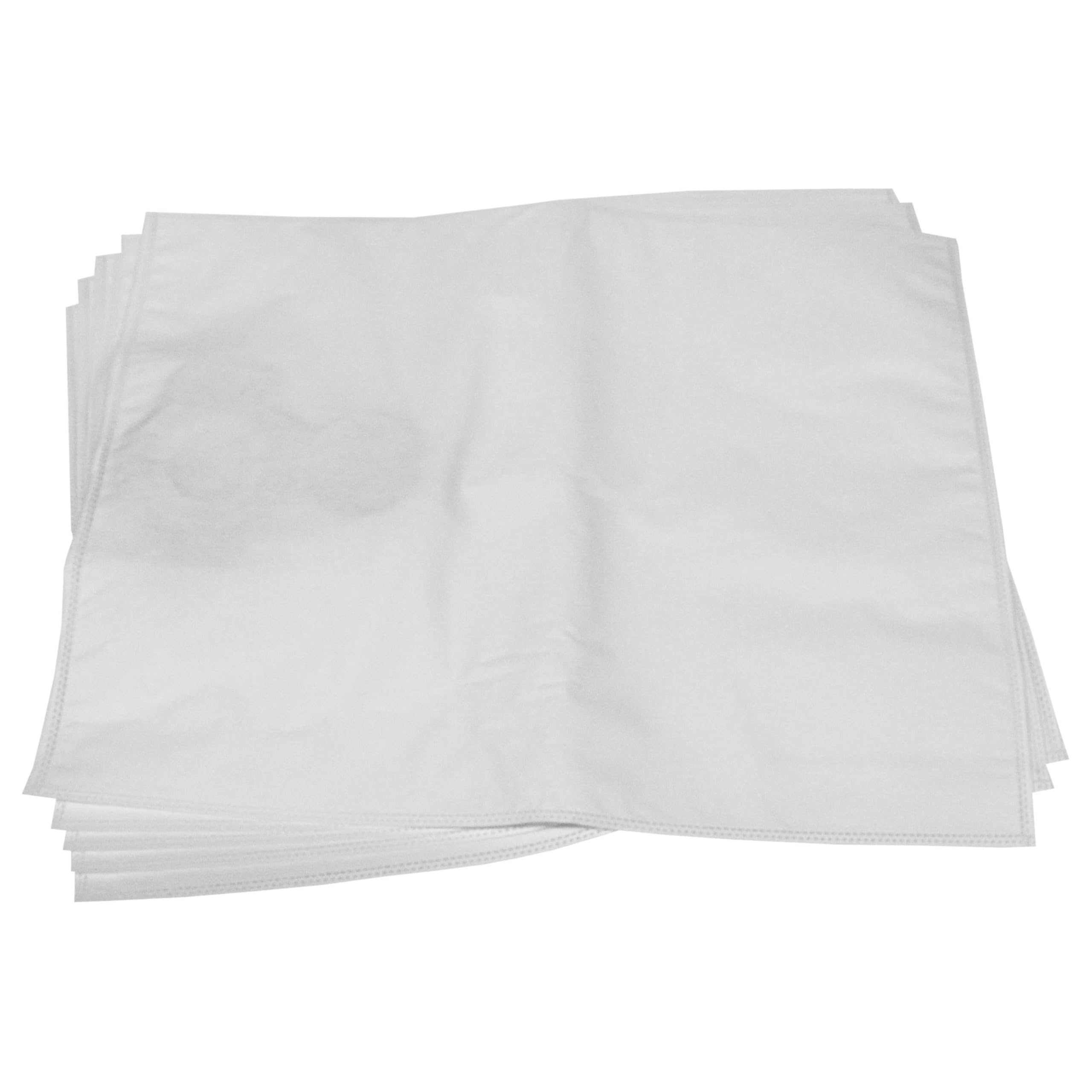 vhbw 10x bolsa compatible con Milwaukee AS 250 ECP, AS 2-250 ELCP aspiradora - vellón, capacidad de 25 L, 54 cm x 41 cm blanco