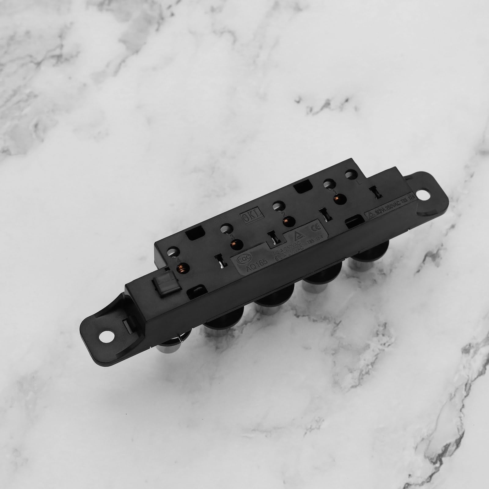 2 interruptores de teclado de control de campana extractora de 250 V 4 A, 5 posiciones y 5 velocidades, interruptor de botón de teclado enchufable utilizado para campana extractora de cocina 5