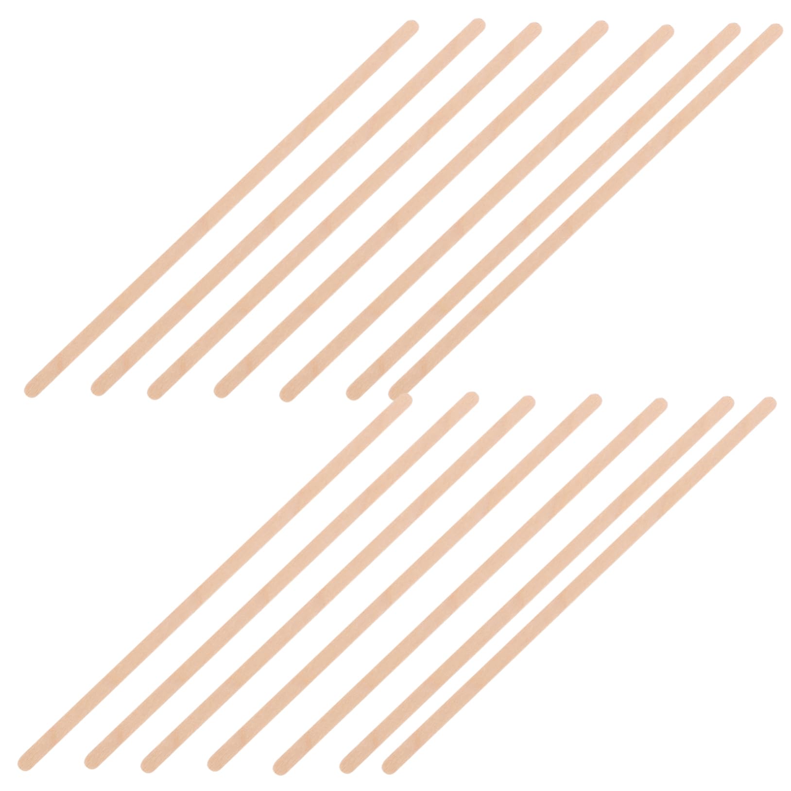 Alipis 150 Count Heavy Duty Wooden Stirrer Sticks Individually Wrapped for Bars Restaurants