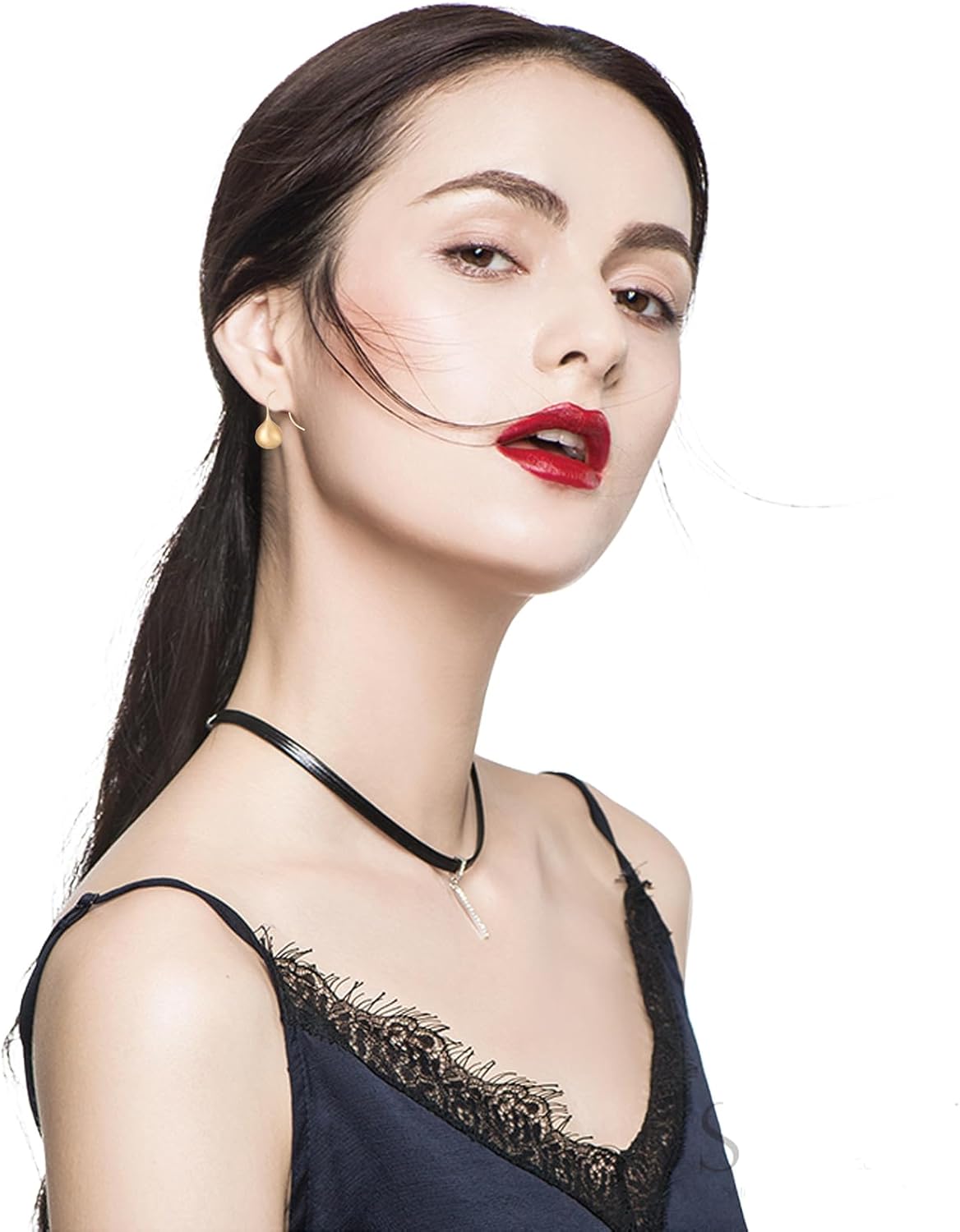 14K Gold Plated Hoop Earrings for Women - Lightweight Big Hoops Drop Dangle Earrings - Hypoallergenic - Image 5