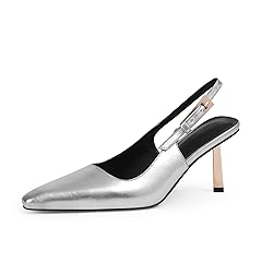 Faux Leather - Silver 3.5"