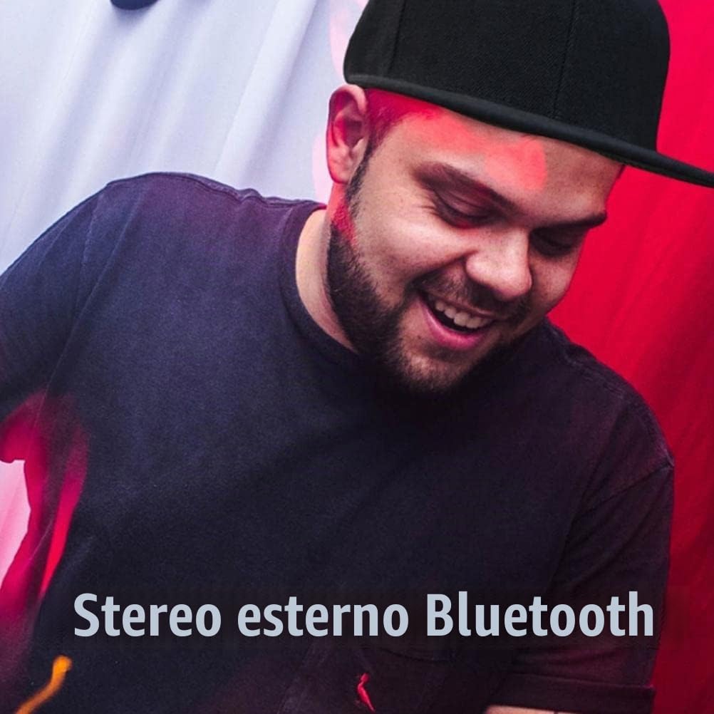 Alomejor Cappello da Baseball con Altoparlante Bluetooth, Cappello Elegante per Uomo Donna Sport all'Aria Aperta Fitness