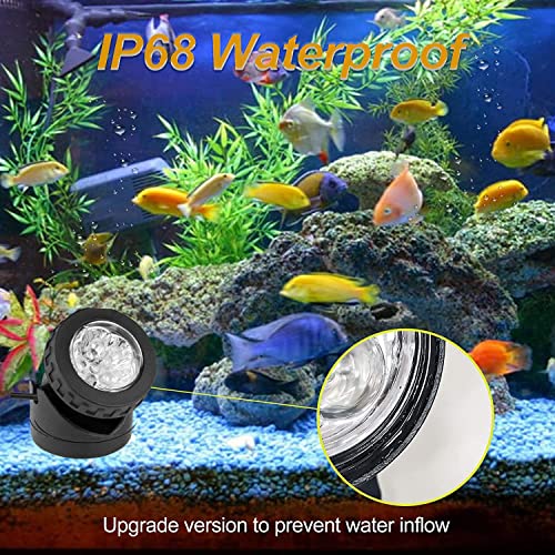 Aveki Solar Pond Spotlights, 12 Led Solar Underwater Lights With Dual Head Waterproof Submarine Landscape Spotlight Security Lighting For Outdoor Patio Ganden Fountain Pond #TOP3