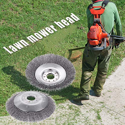 Unkrautbuirste Fuir Motorsense, Wildkrautbürste Rasentrimmer Kopf Freischneider Effektiver Unkrautrasenmäher Bürstenkopf Unkrautschneiderkopf