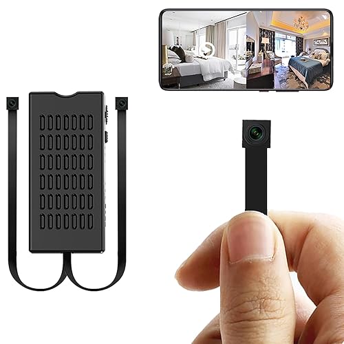 HiSpyCam Small Hidden Camera DIY Module - Full HD 1080P Dual Lens - Mini Spy Camera - Tiny Discreet Nanny Cam - Cloud Storage