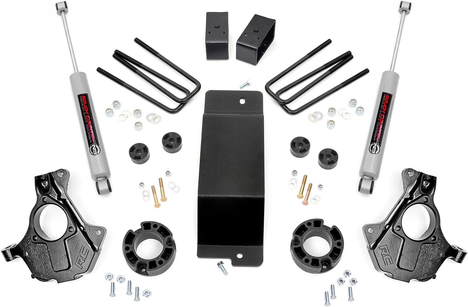 3.5" Suspension Lift Kit with Strut Spacers/N3 Shocks for Chevy Silverado & GMC Sierra 1500 (2014-2018 w/Stock Cast Alu or Stamped Steel Control Arms)