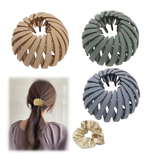 Beaumoment Bird Nest - Pinza mágica para el cabello, soporte para cola de caballo, pinza mágica para el cabello, accesorios para el cabello para