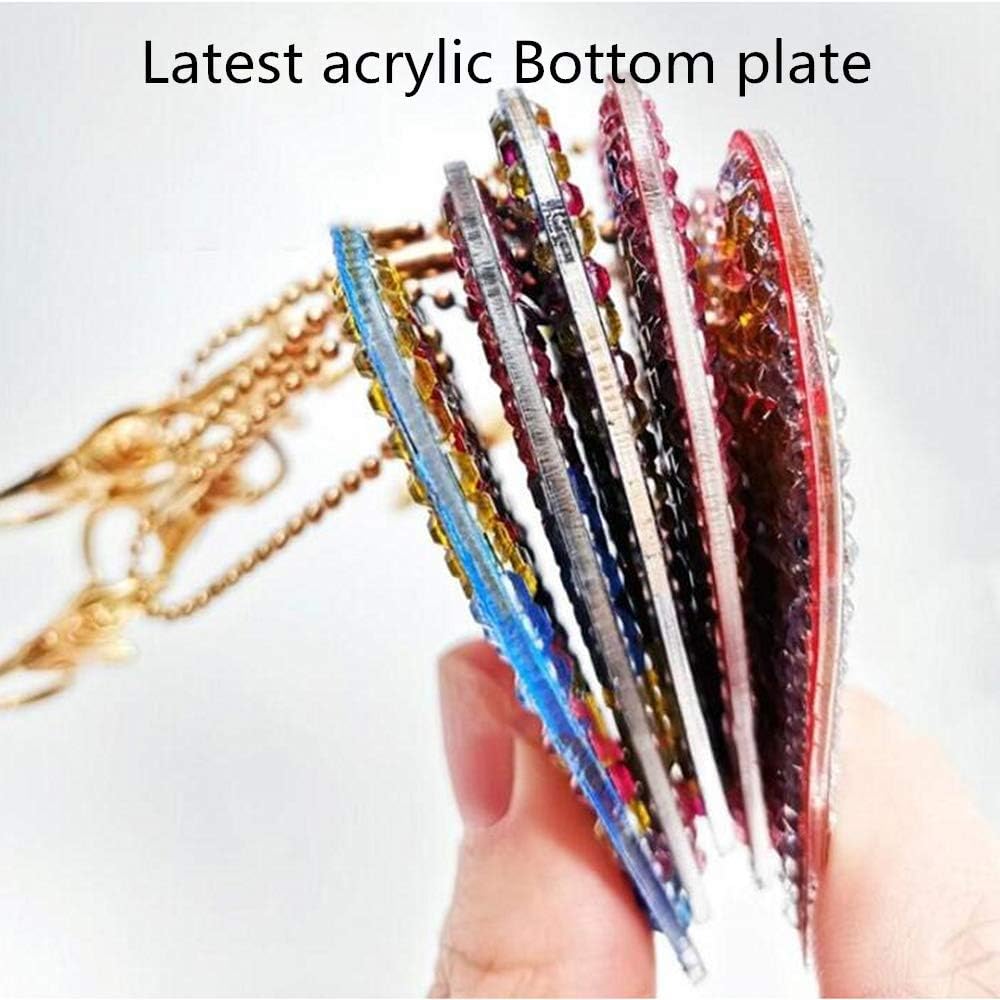 14 Pieces Christmas DIY Diamond Key Chain, 5D DIY Keychain Ornaments for Adults Kids Key Ring Decor Cross Stitch Craft Art