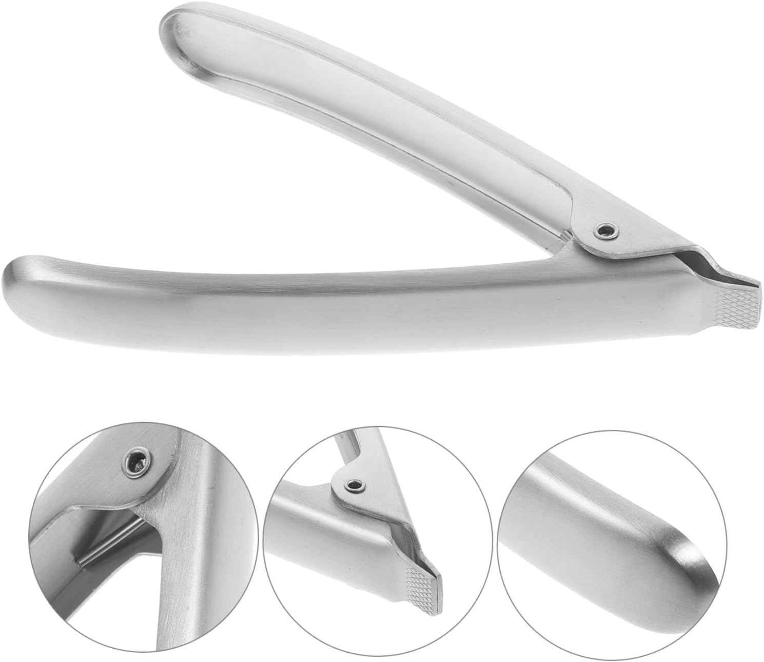 3pcs Stainless Steel Clamp Opener Rustproof Kitchen Shellfish Tool for Clams and Oysters Ergonomic Design Automatic Spring Return Practical Kitchen Gadget for