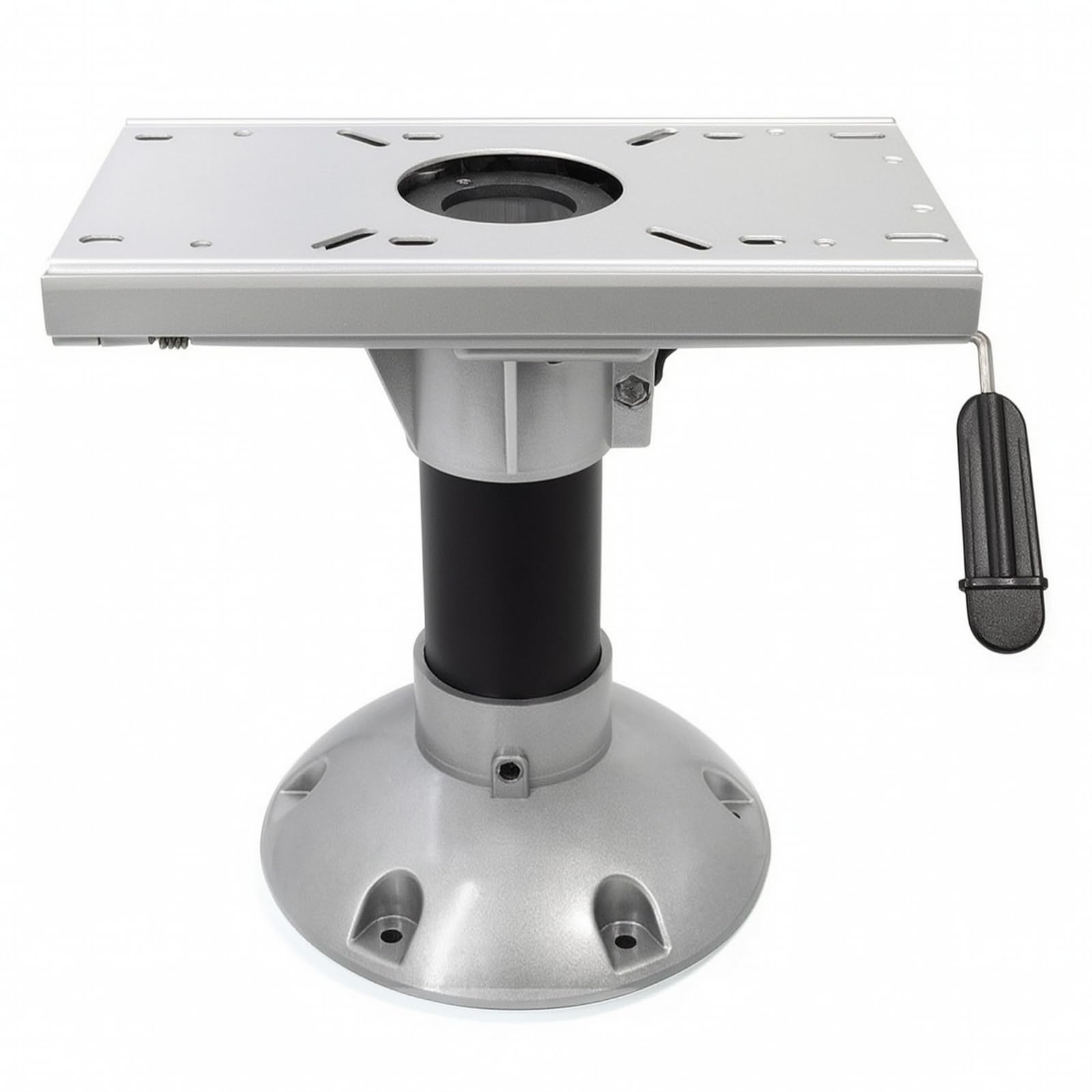 perfk Silla Plegable con Estructura Metal Negro y Bisagras Laterales para Respaldo Abatible Facil Almacenamiento en, 33.2 X 24 X 33.8 Cm, Base De Asiento Fija Con Placa Deslizante