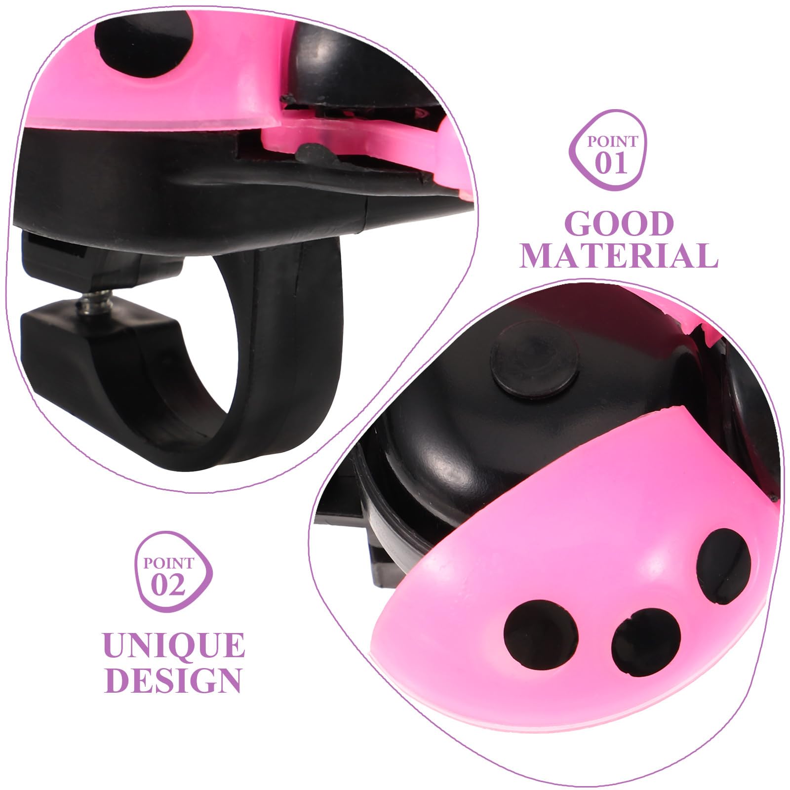 Campanello Per Bicicletta Bambini - Color Rosa, Montaggio Semplice, Suono Nitido E Sicuro - Foto 13